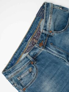 GIANNI LUPO Jeans skinny lavaggio medio, slavato e con piccole graffiature GL6190Q Blu (2)