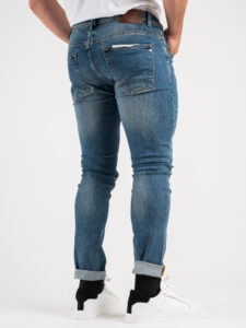 GIANNI LUPO Jeans skinny lavaggio medio, slavato e con piccole graffiature GL6190Q Blu (6)