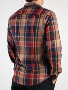 IMPERIAL Camicia a quadri con colletto e tasche frontali C6407I146 RossaBlu (1)