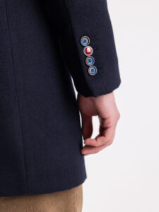 IMPERIAL Cappotto basico con scollo a v K6470AD002 Blu (2)