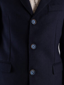 IMPERIAL Cappotto basico con scollo a v K6470AD002 Blu (9)