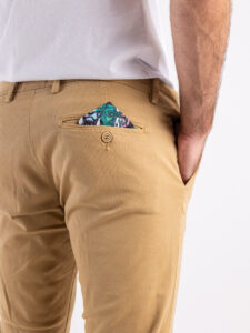 IMPERIAL Pantalone chinos in cotone pesante P640314290 Biscotto (1)