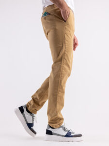 IMPERIAL Pantalone chinos in cotone pesante P640314290 Biscotto (4)