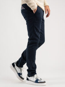 IMPERIAL Pantalone chinos in cotone pesante P640314290 Blu (3)