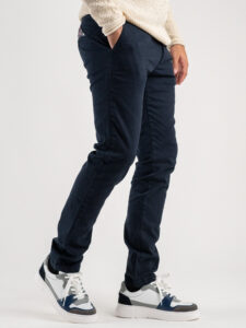 IMPERIAL Pantalone chinos in cotone pesante P640314290 Blu (4)