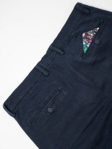 IMPERIAL Pantalone chinos in cotone pesante P640314290 Blu (6)