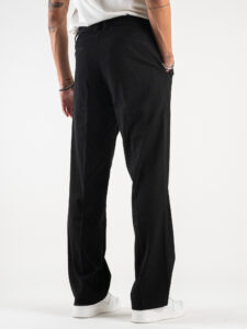 IMPERIAL Pantalone da abito baggy PD3MGAP Nero (1)