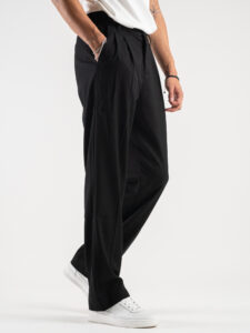 IMPERIAL Pantalone da abito baggy PD3MGAP Nero (3)