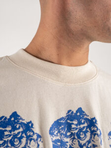 INDEPENDENT REPUBLIC T-shirt boxy fit in cotone organico con stampa statua INDEPENDENT Natural (4)