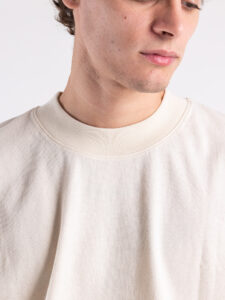 INDEPENDENT REPUBLIC T-shirt boxy fit in cotone organico con stampa sul retro MANIFESTO Natural (1)