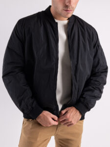 ONLY&SONS Bomber con zip e colletto in maglia JOSHUA 22023287 Black (1)