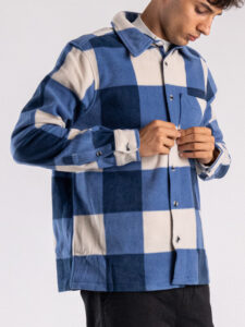 ONLY&SONS Camicia in flanella a quadri grandi DAL 22025980 Blue Wing TealSilver Lin (2)