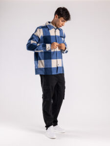 ONLY&SONS Camicia in flanella a quadri grandi DAL 22025980 Blue Wing TealSilver Lin (3)
