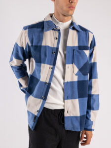 ONLY&SONS Camicia in flanella a quadri grandi DAL 22025980 Blue Wing TealSilver Lin (8)
