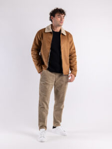 ONLY&SONS Ecomontone con zip ROYCE 22026162 Toasted Coconut (2)