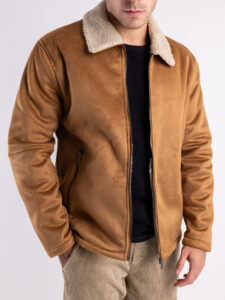 ONLY&SONS Ecomontone con zip ROYCE 22026162 Toasted Coconut (6)