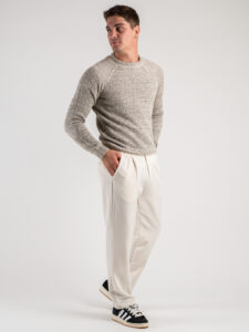 ONLY&SONS Maglione girocollo con cucitura raglan JAM 22027682 Silver Lining (2)