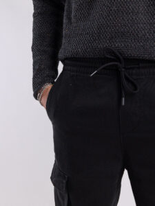 ONLY&SONS Pantalone cargo loose fit con coulisse in vita SINUS 22028838 Black (1)