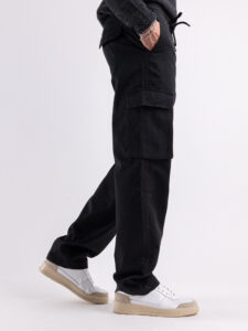 ONLY&SONS Pantalone cargo loose fit con coulisse in vita SINUS 22028838 Black (2)