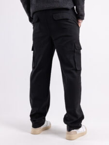 ONLY&SONS Pantalone cargo loose fit con coulisse in vita SINUS 22028838 Black (4)