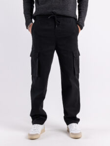 ONLY&SONS Pantalone cargo loose fit con coulisse in vita SINUS 22028838 Black (6)