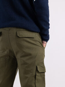 ONLY&SONS Pantalone cargo loose fit con coulisse in vita SINUS 22028838 Olive Night (1)