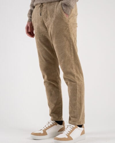 ONLYSONS Pantalone cropped in velluto a costine con coulisse LINUS 22019912 Chinchilla 2 Saldi