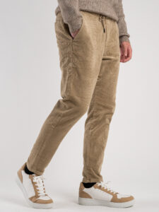 ONLY&SONS Pantalone cropped in velluto a costine con coulisse LINUS 22019912 Chinchilla (3)