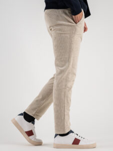 ONLY&SONS Pantalone cropped in velluto a costine con coulisse LINUS 22019912 Silver Lining (1)