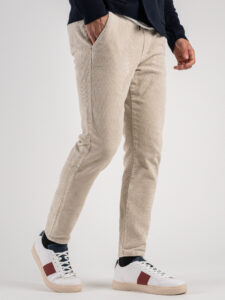 ONLY&SONS Pantalone cropped in velluto a costine con coulisse LINUS 22019912 Silver Lining (2)