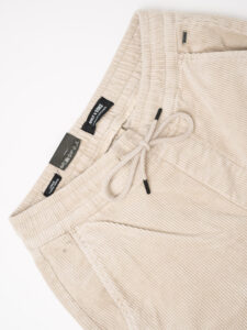 ONLY&SONS Pantalone cropped in velluto a costine con coulisse LINUS 22019912 Silver Lining (6)