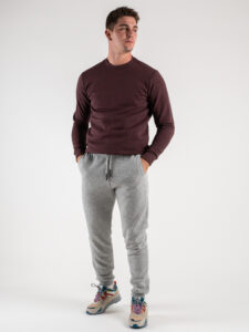 ONLY&SONS Pantalone tuta felpato con polsini CERES 22018686 Light Grey Melange (1)