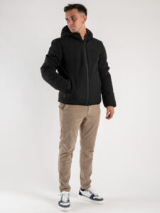 OVER-D Bomber reversibile con cappuccio OE1F2W3J02 NeroBordeaux (5)