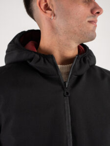 OVER-D Bomber reversibile con cappuccio OE1F2W3J02 NeroBordeaux (7)