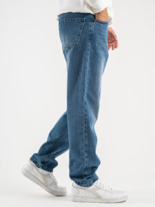 OVER-D Jeans lavaggio medio baggy LONDRA OE1F2W3D18 Azzurro2