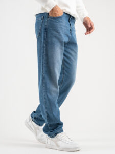 OVER-D Jeans lavaggio medio baggy LONDRA OE1F2W3D18 Azzurro3