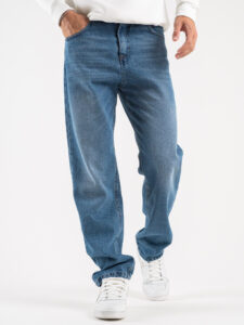 OVER-D Jeans lavaggio medio baggy LONDRA OE1F2W3D18 Azzurro4