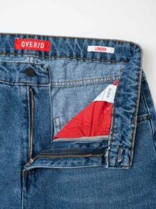 OVER-D Jeans lavaggio medio baggy LONDRA OE1F2W3D18 Azzurro7