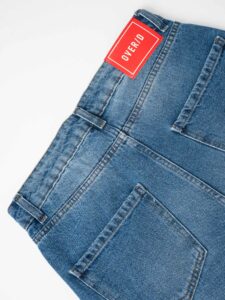 OVER-D Jeans lavaggio medio baggy LONDRA OE1F2W3D18 Azzurro9