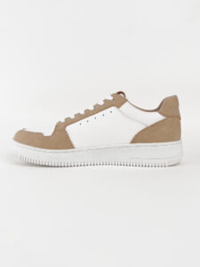 OVER-D Sneakers basse sportive bicolore Made In Italy OE1F2W3E02 Beige4