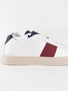 OVER-D Sneakers basse sportive con inserti colorati Made In Italy OE1F2W3E03 Bianco4