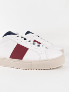 OVER-D Sneakers basse sportive con inserti colorati Made In Italy OE1F2W3E03 Bianco5