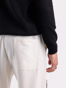 Pantalaccio corto alla caviglia con coulisse e catenella removibile MAN CITY INV Bianco (1)