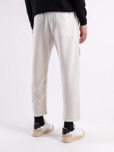 Pantalaccio corto alla caviglia con coulisse e catenella removibile MAN CITY INV Bianco (7)