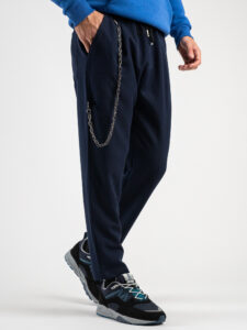 Pantalaccio corto alla caviglia con coulisse e catenella removibile MAN CITY INV Blu (3)