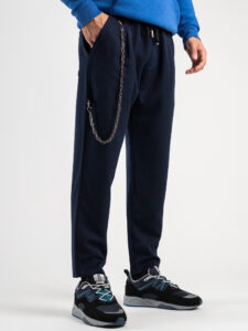 Pantalaccio corto alla caviglia con coulisse e catenella removibile MAN CITY INV Blu (5)