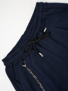 Pantalaccio corto alla caviglia con coulisse e catenella removibile MAN CITY INV Blu (7)