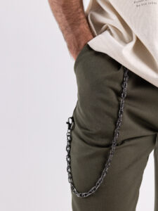 Pantalaccio corto alla caviglia con coulisse e catenella removibile MAN CITY INV Verde (2)