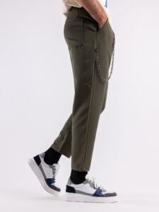Pantalaccio corto alla caviglia con coulisse e catenella removibile MAN CITY INV Verde (4)