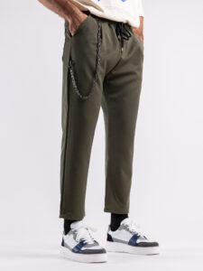 Pantalaccio corto alla caviglia con coulisse e catenella removibile MAN CITY INV Verde (7)